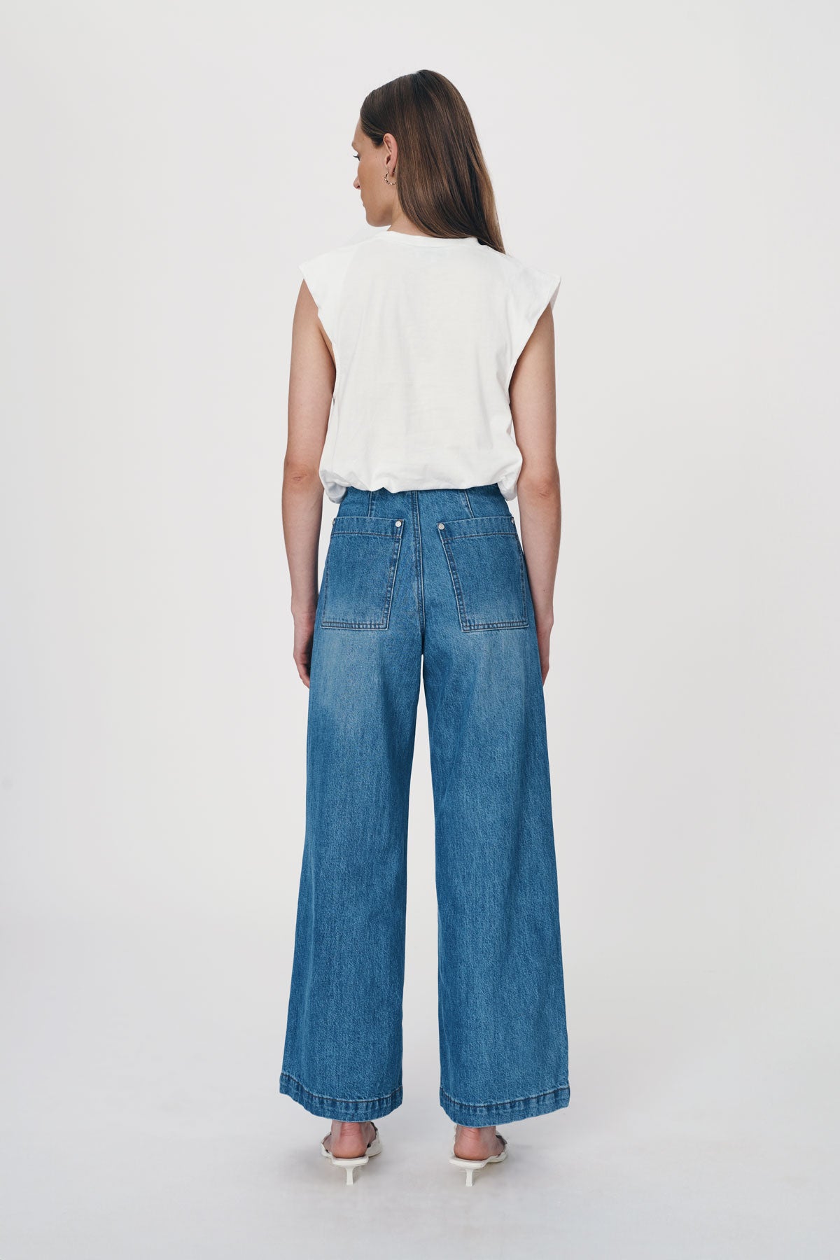 ROWIE - Minimal Denim Jeans - Classic Wash