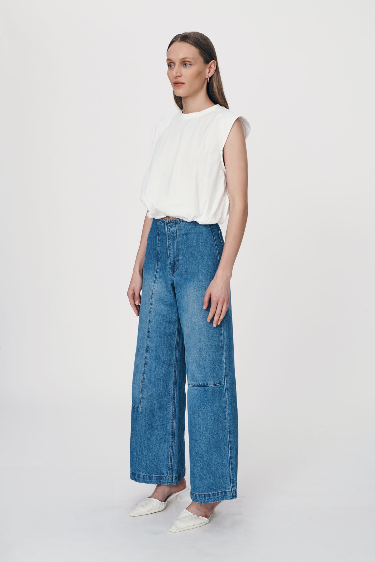 ROWIE - Minimal Denim Jeans - Classic Wash