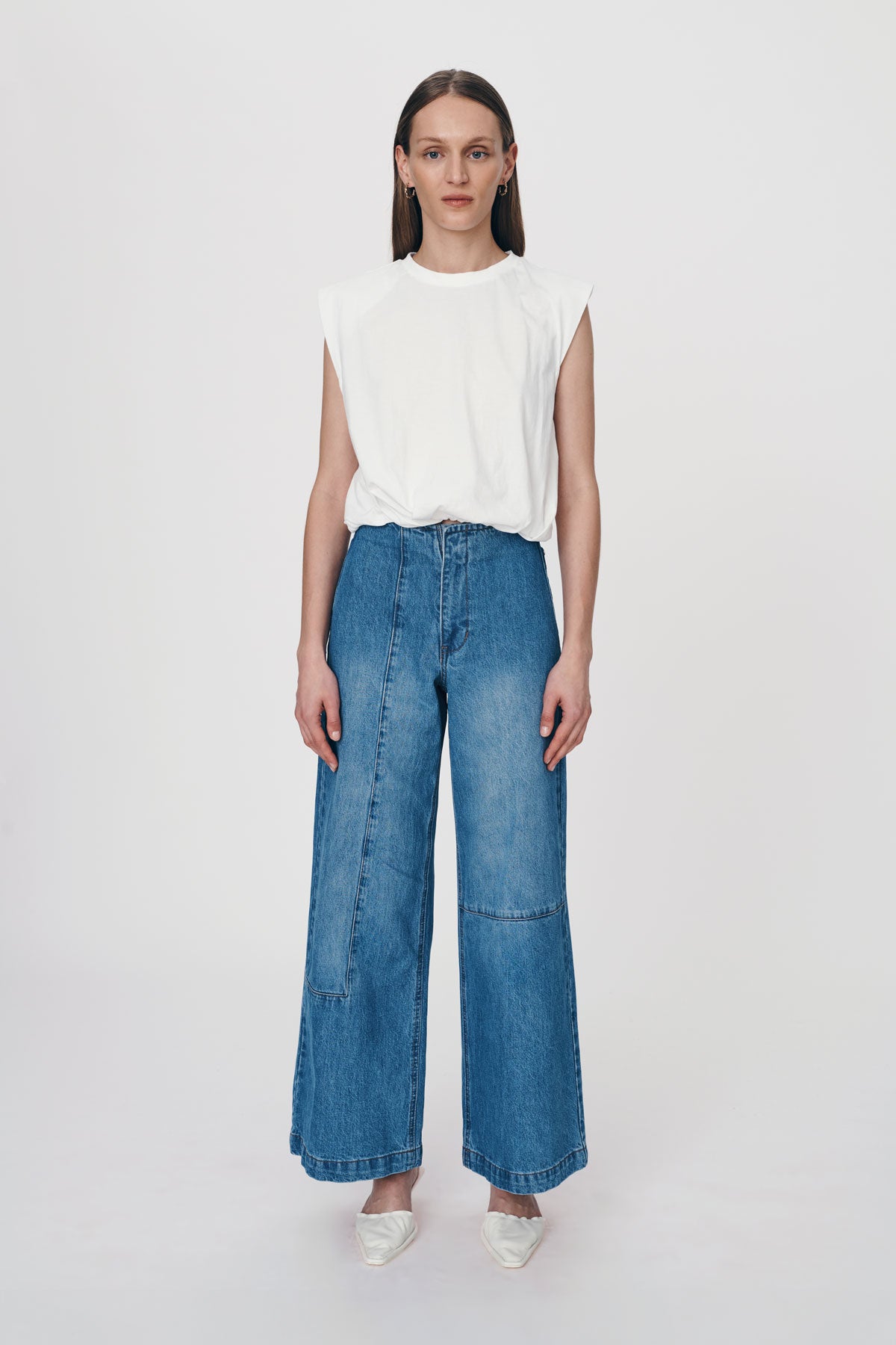 ROWIE - Minimal Denim Jeans - Classic Wash