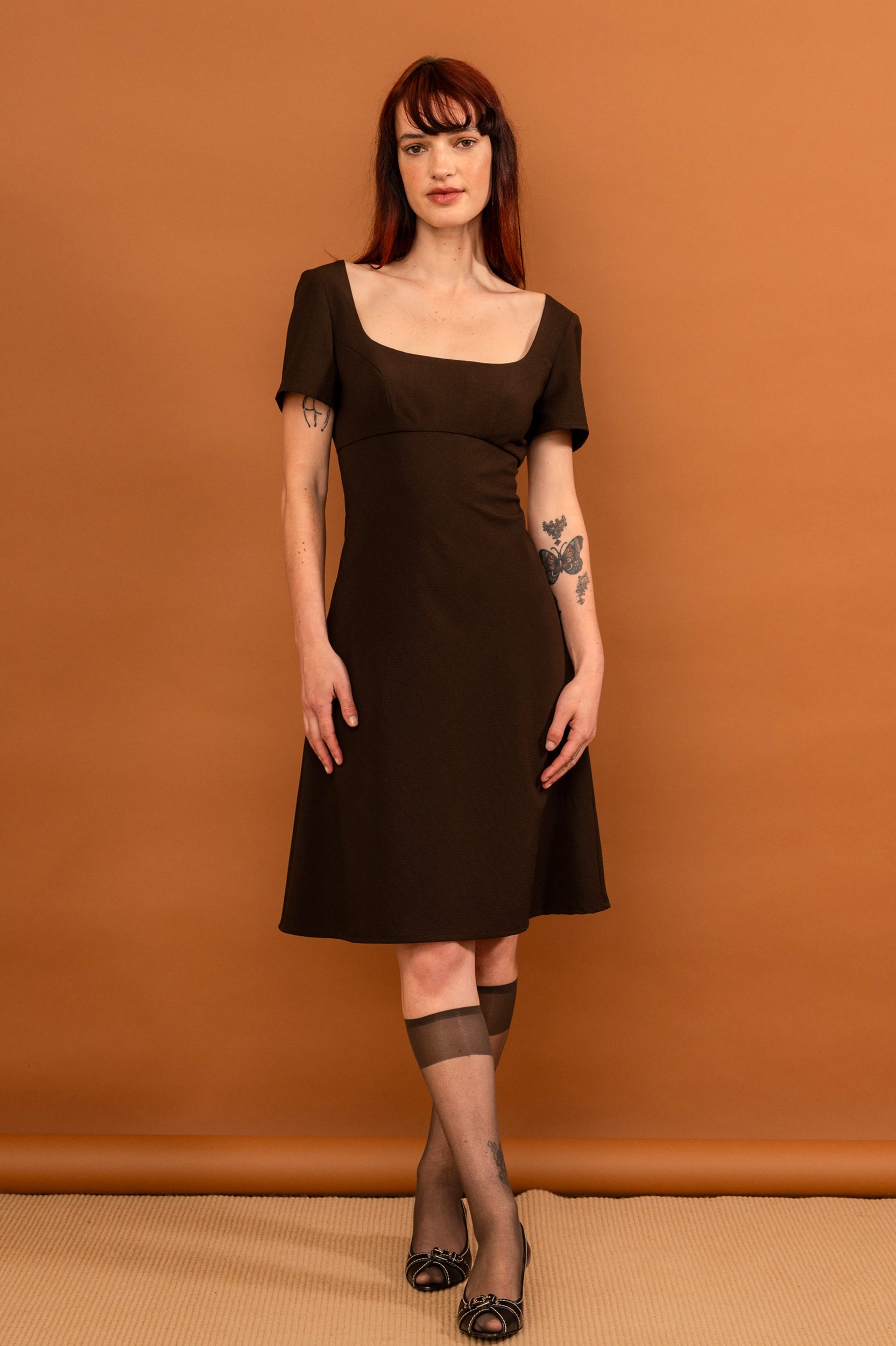 Penny Sage - Nay Dress - Chocolate