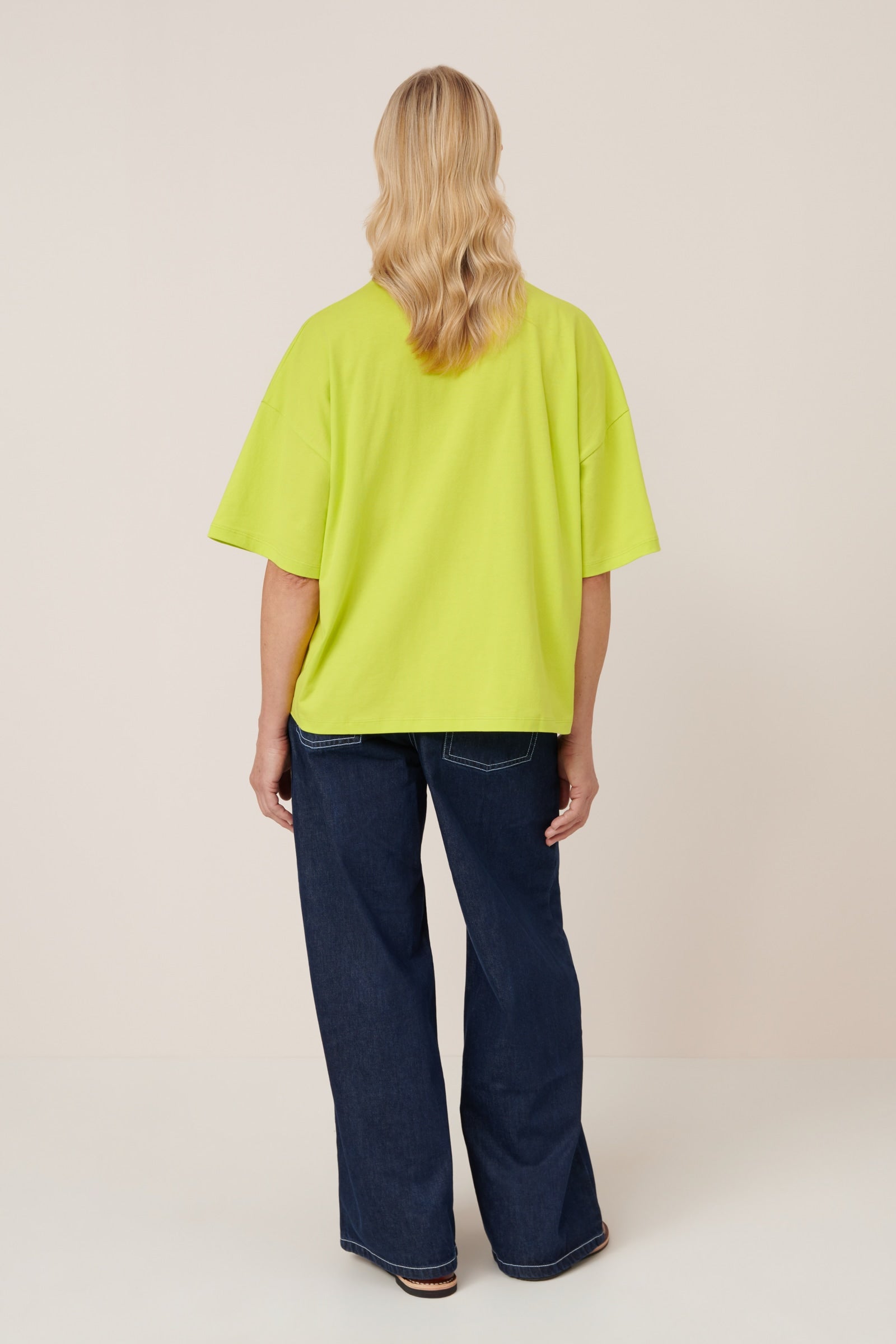 Kowtow - Oversized Boxy Tee - Fluro Yellow