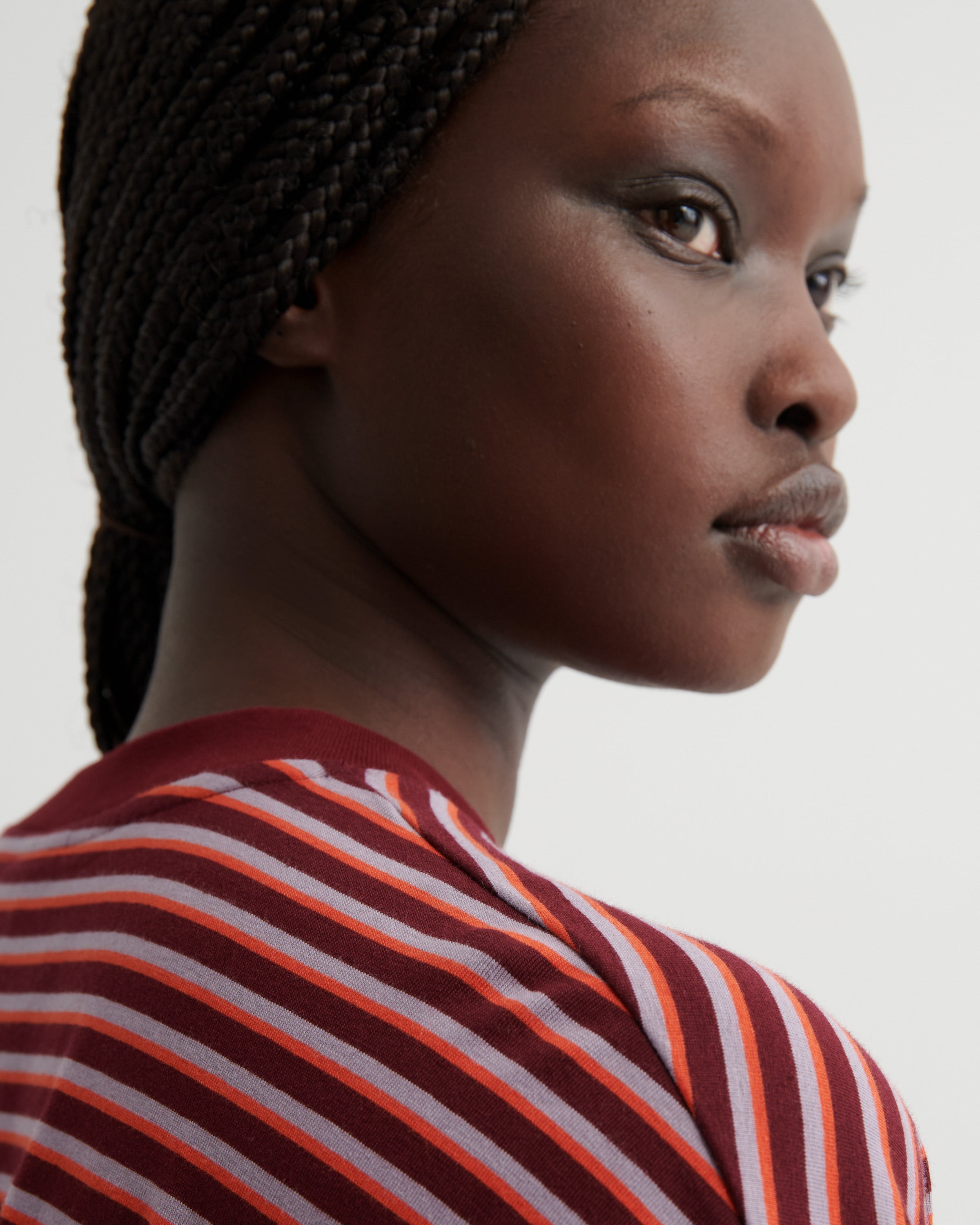 Kowtow - Oversized Boxy Tee - Stack Stripe