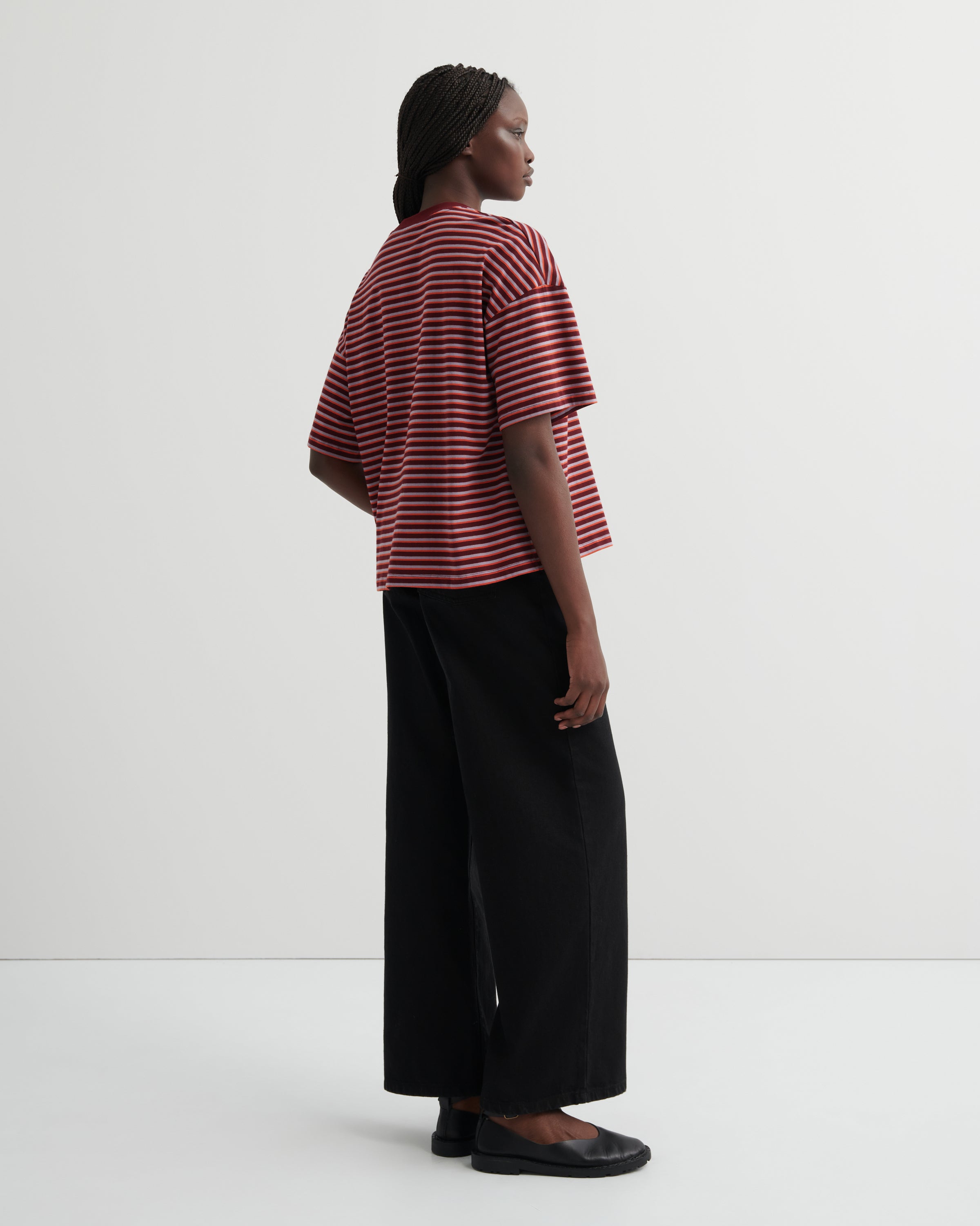 Kowtow - Oversized Boxy Tee - Stack Stripe