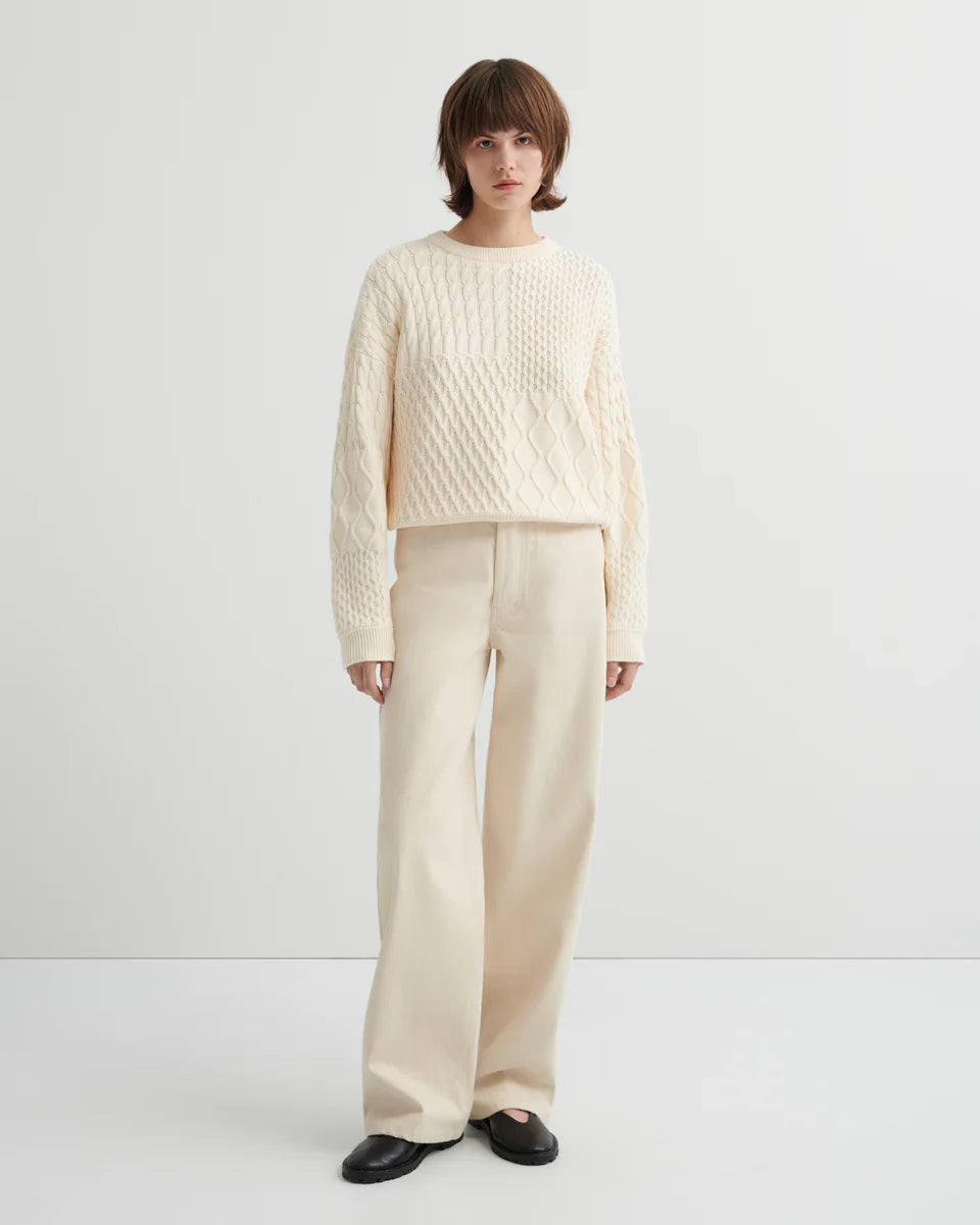 Kowtow - Patchwork Jumper - Chalk
