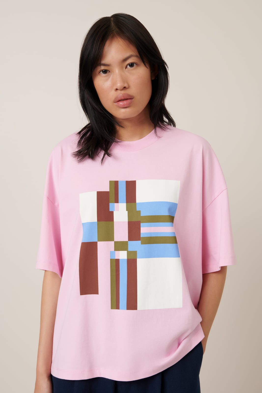 Kowtow - Plaid Tee - Blossom