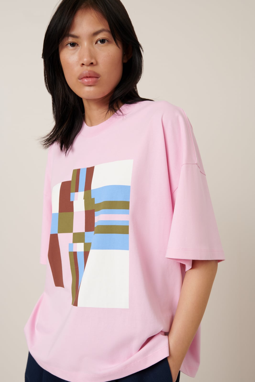 Kowtow - Plaid Tee - Blossom