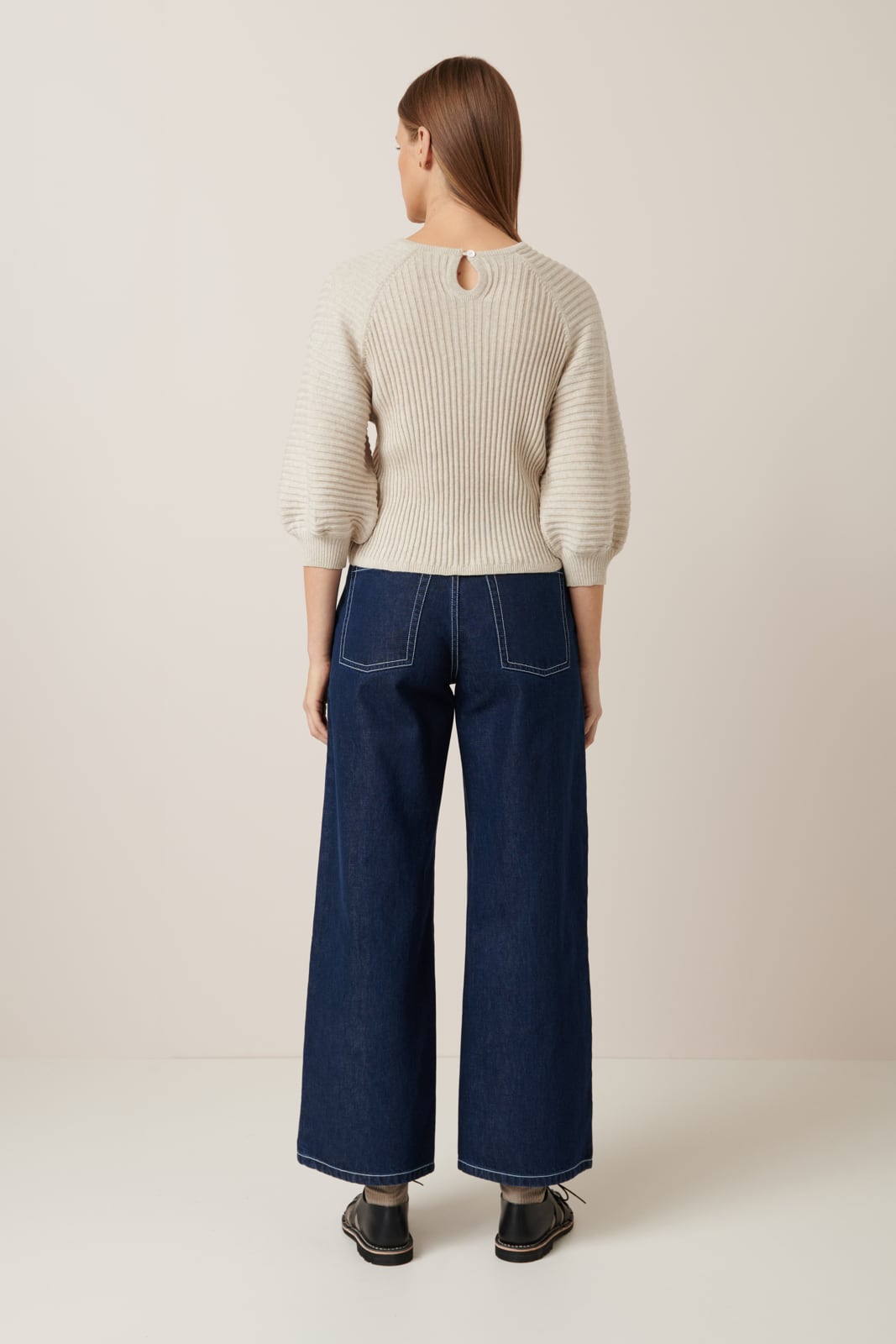 Kowtow - Quinn Top - Oat Melange