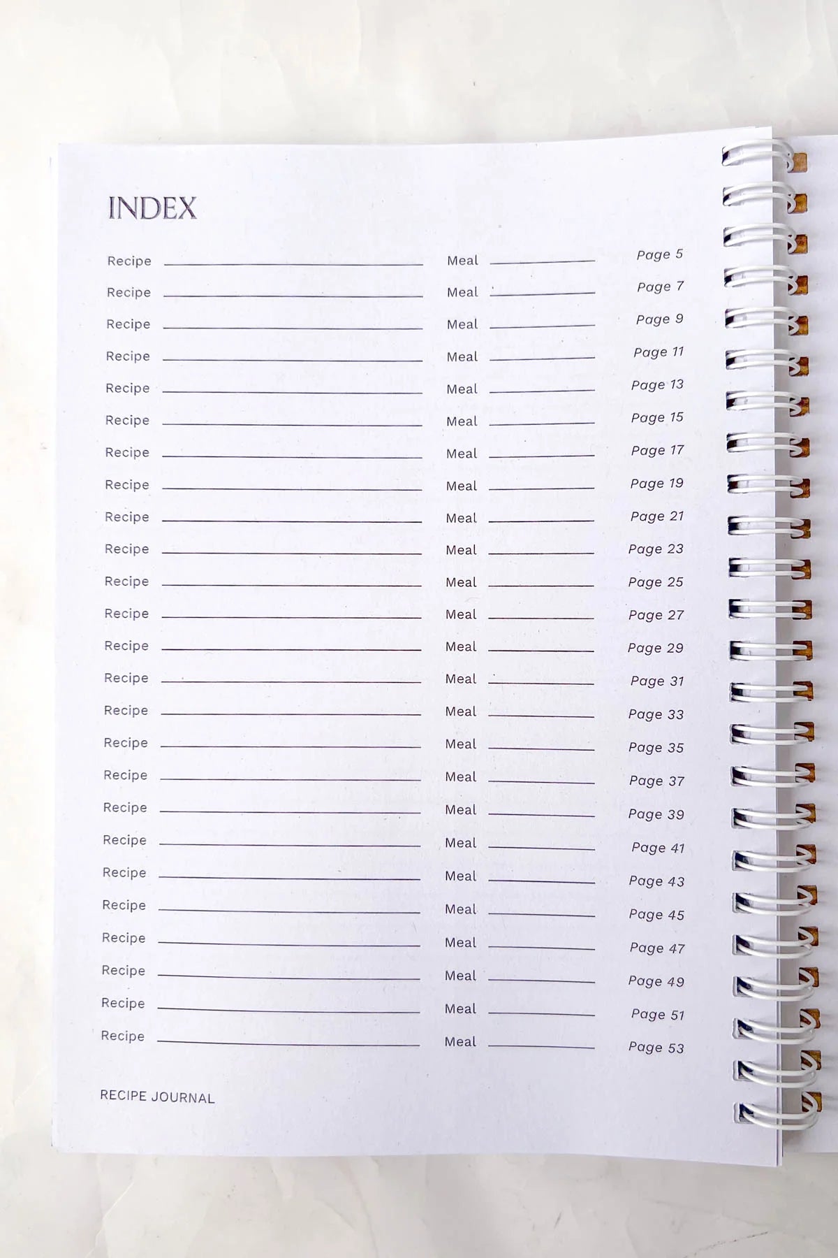 Crushes - Recipe Journal