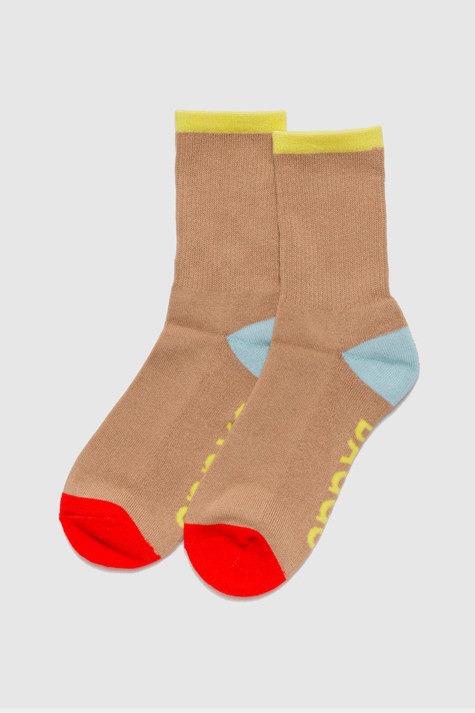Baggu - Ribbed Sock - Beige Mix