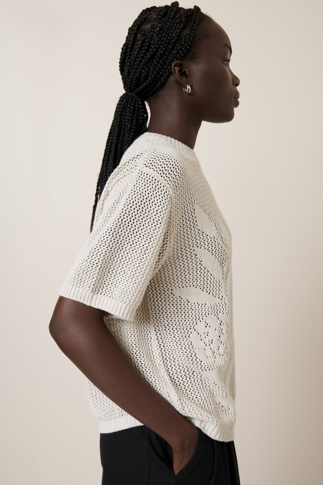 Kowtow - Rosa Tee - Oat Melange