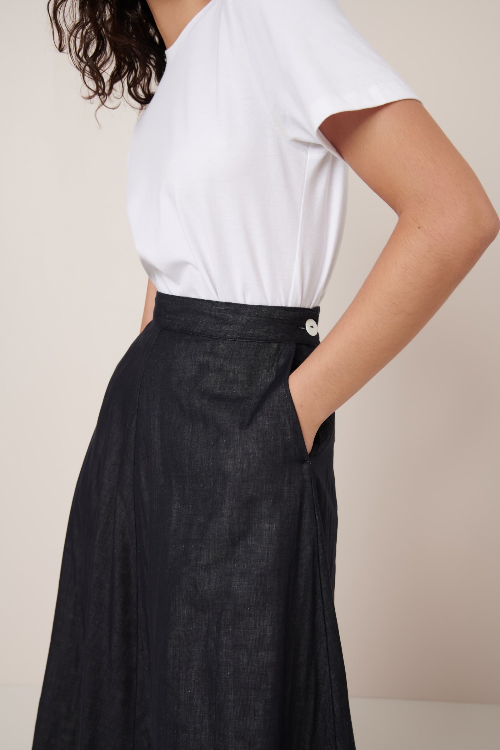 Kowtow - Rotation Skirt - Black Ecru
