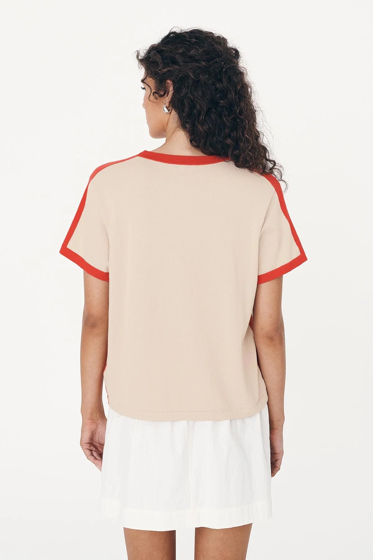Rowie - Rania Contrast Tee - Spiced Latte