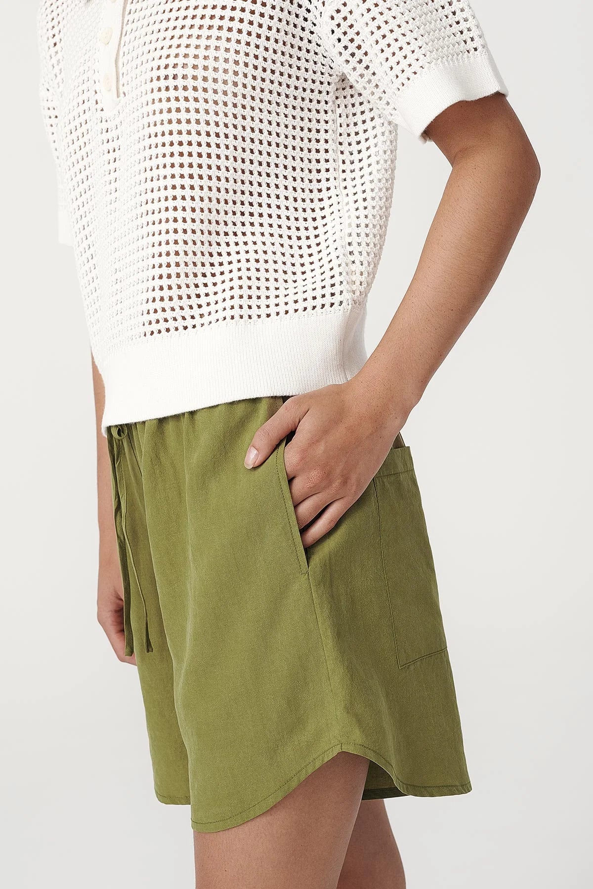 ROWIE - Tia Shorts - Palm Green