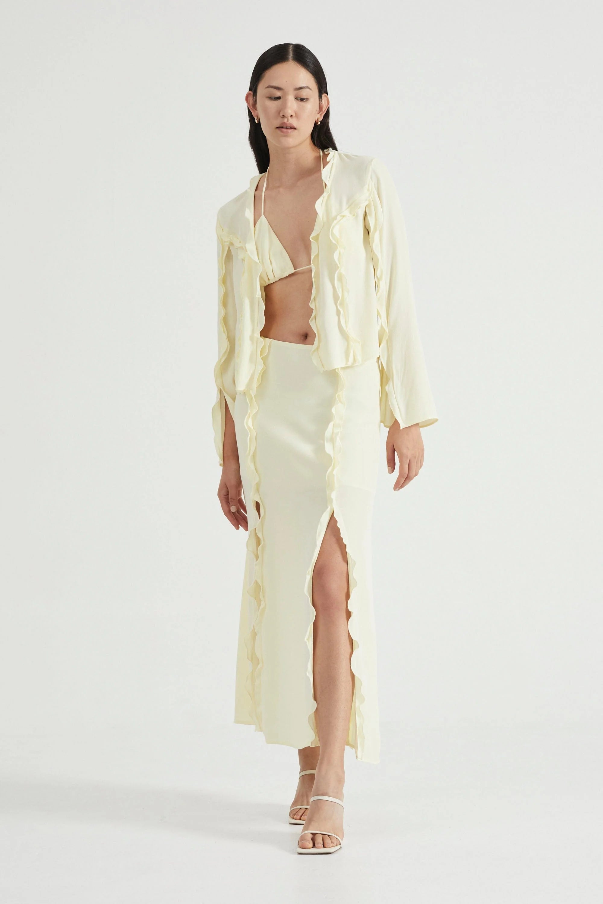 Third Form - Stroke Maxi Skirt - Limoncello