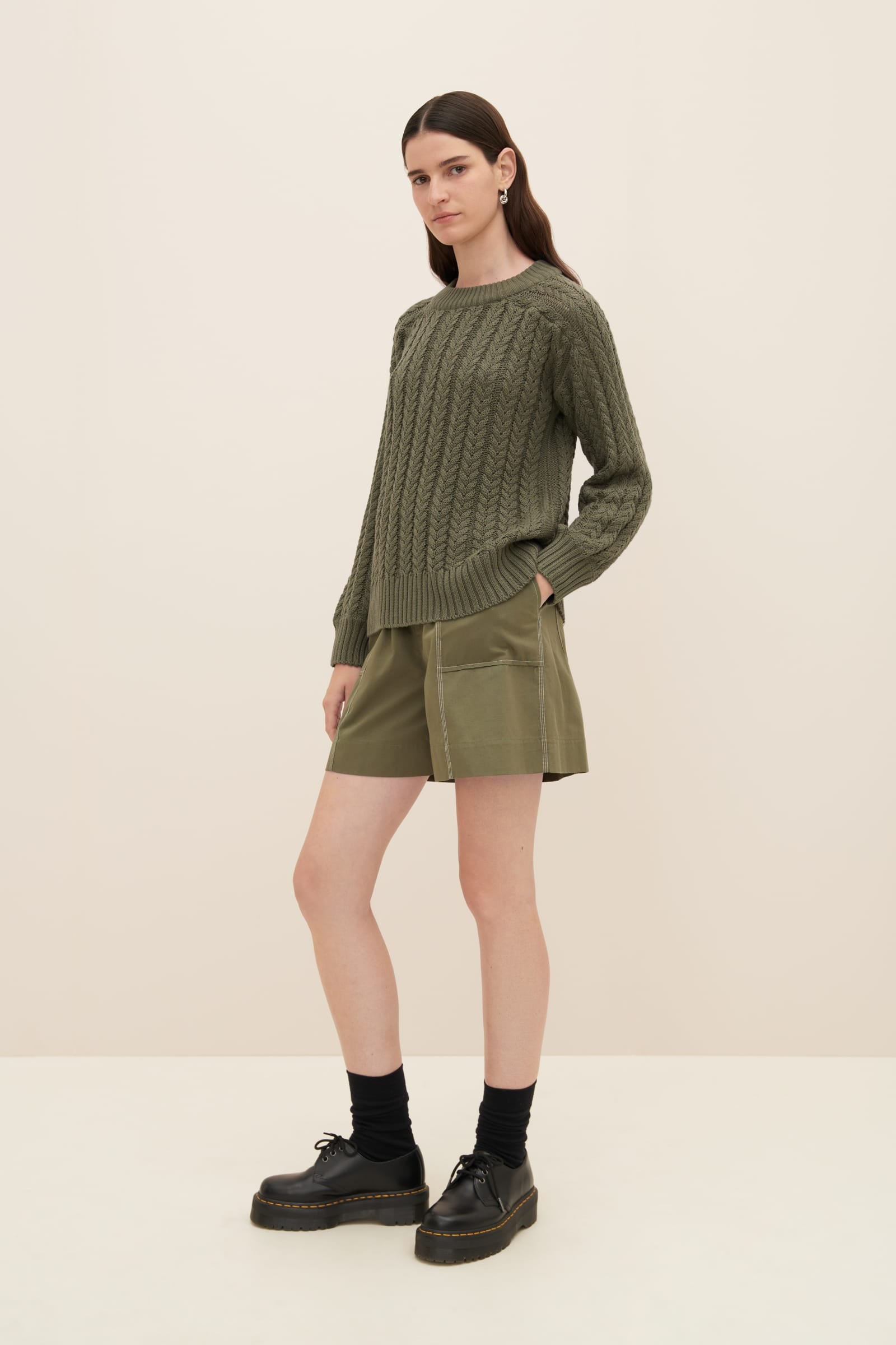 Kowtow - Column Sweater - Olive