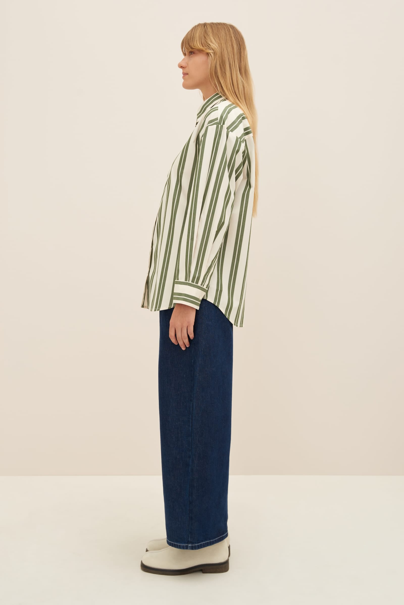 Kowtow - Petra Shirt - Forest Stripe