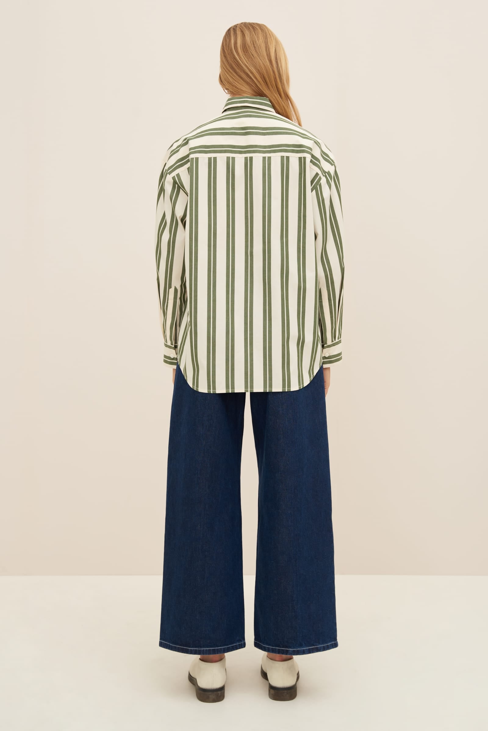 Kowtow - Petra Shirt - Forest Stripe