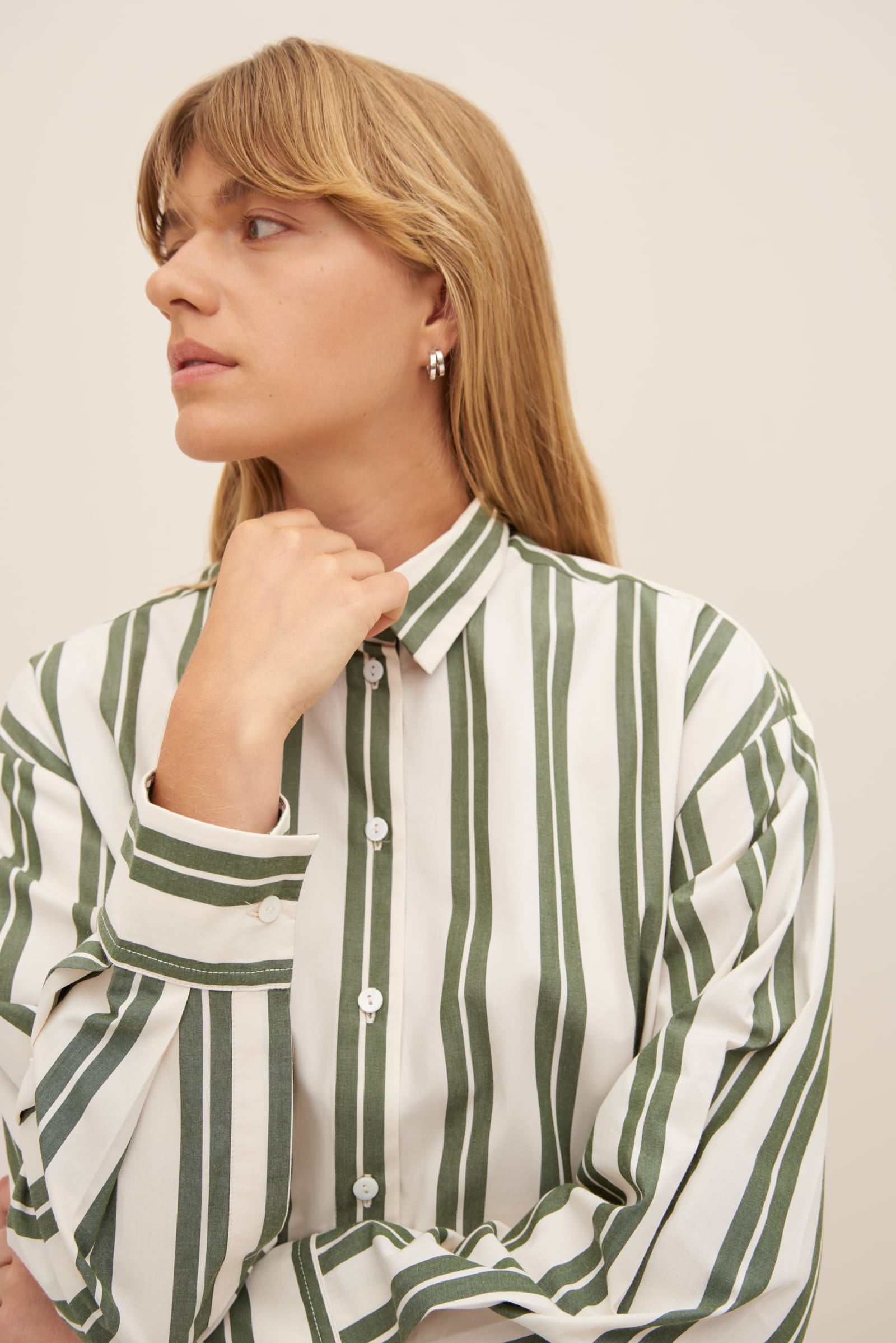 Kowtow - Petra Shirt - Forest Stripe