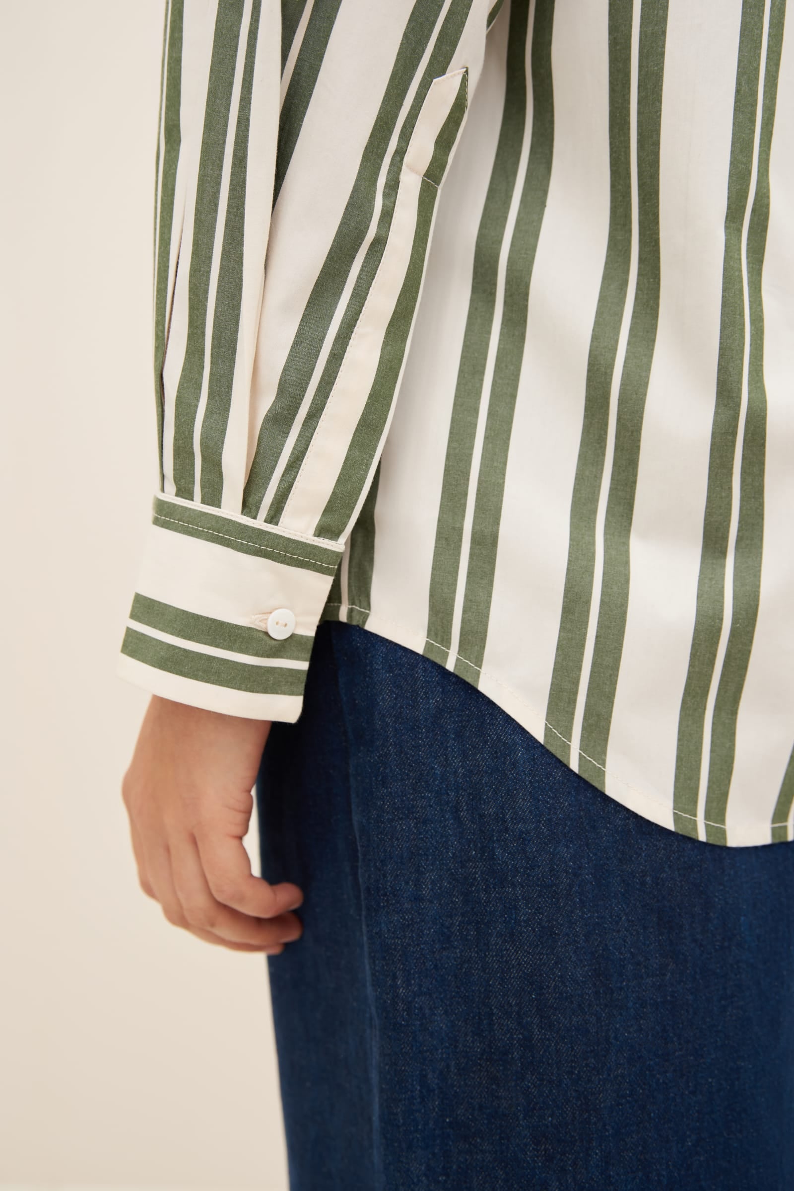 Kowtow - Petra Shirt - Forest Stripe