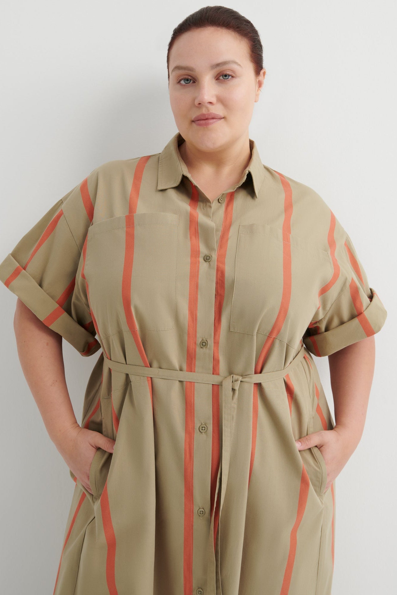 Kowtow - Balance Dress - Nasturtium Stripe