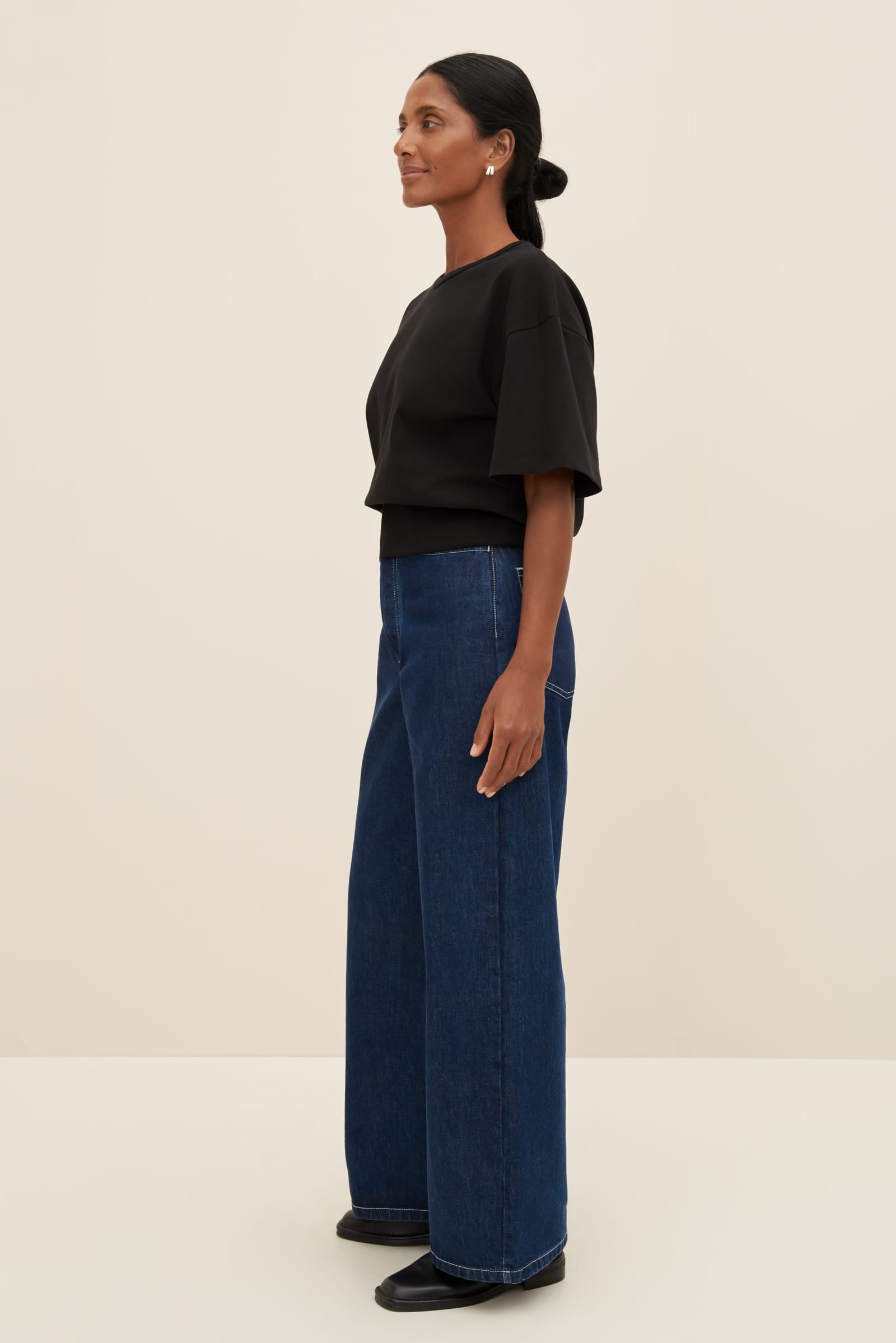 Kowtow - Boxy Rib Tee - Black