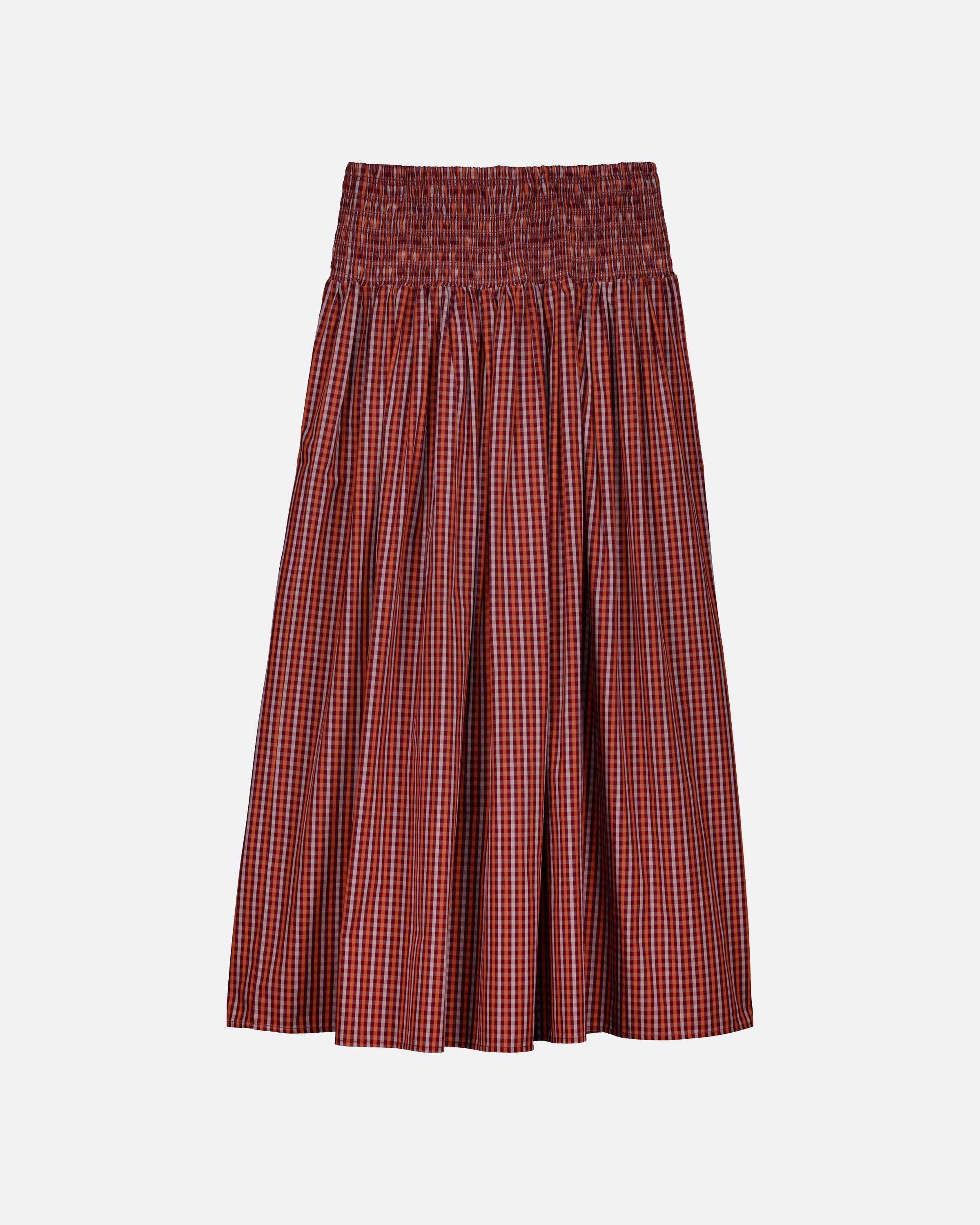 Kowtow - Weaver Skirt - Maroon Check