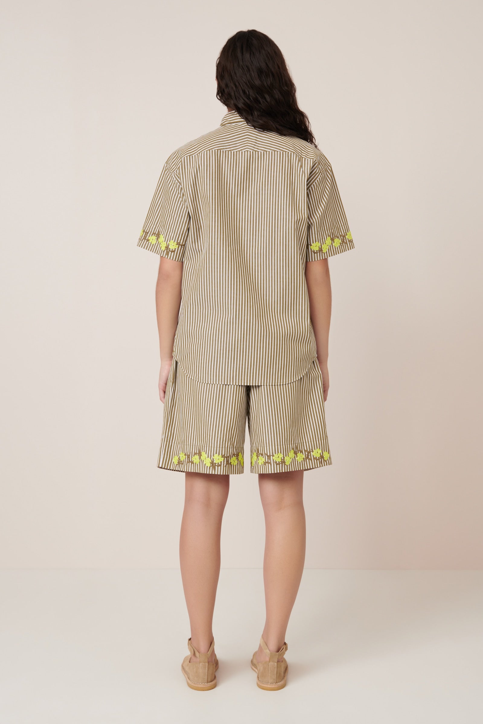 Kowtow - Wildflower Shirt - Treetop Stripe