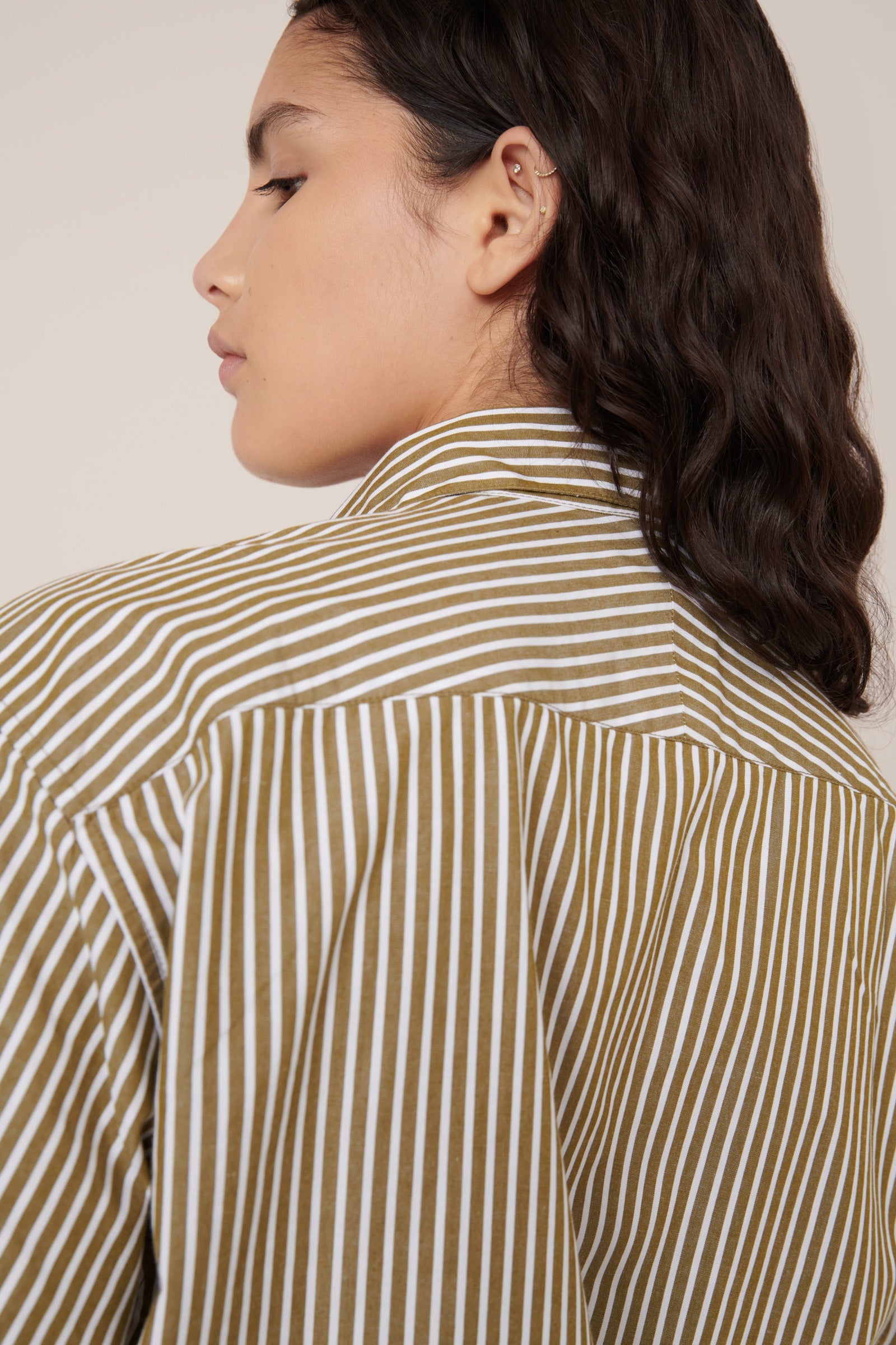 Kowtow - Wildflower Shirt - Treetop Stripe