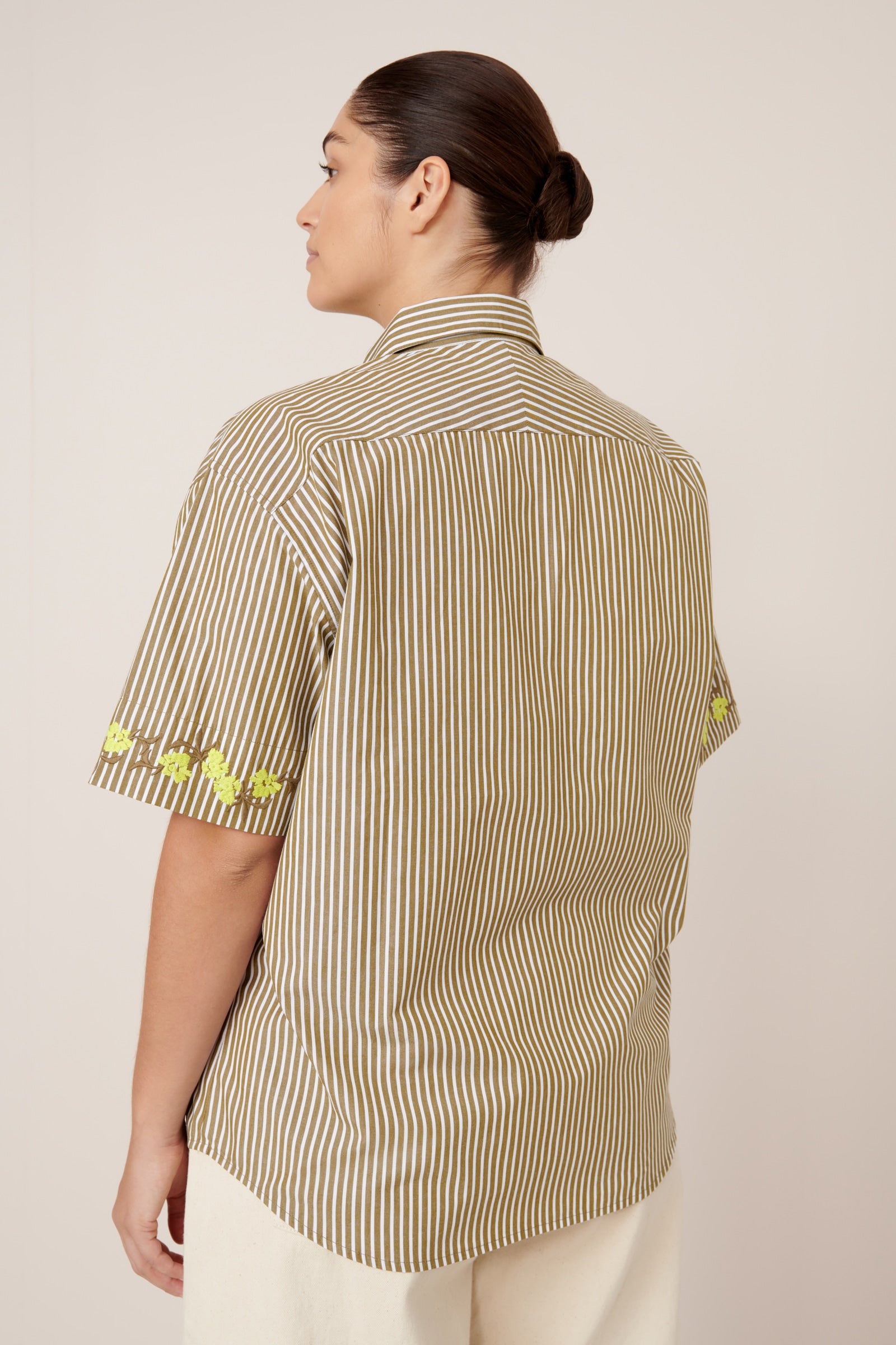 Kowtow - Wildflower Shirt - Treetop Stripe
