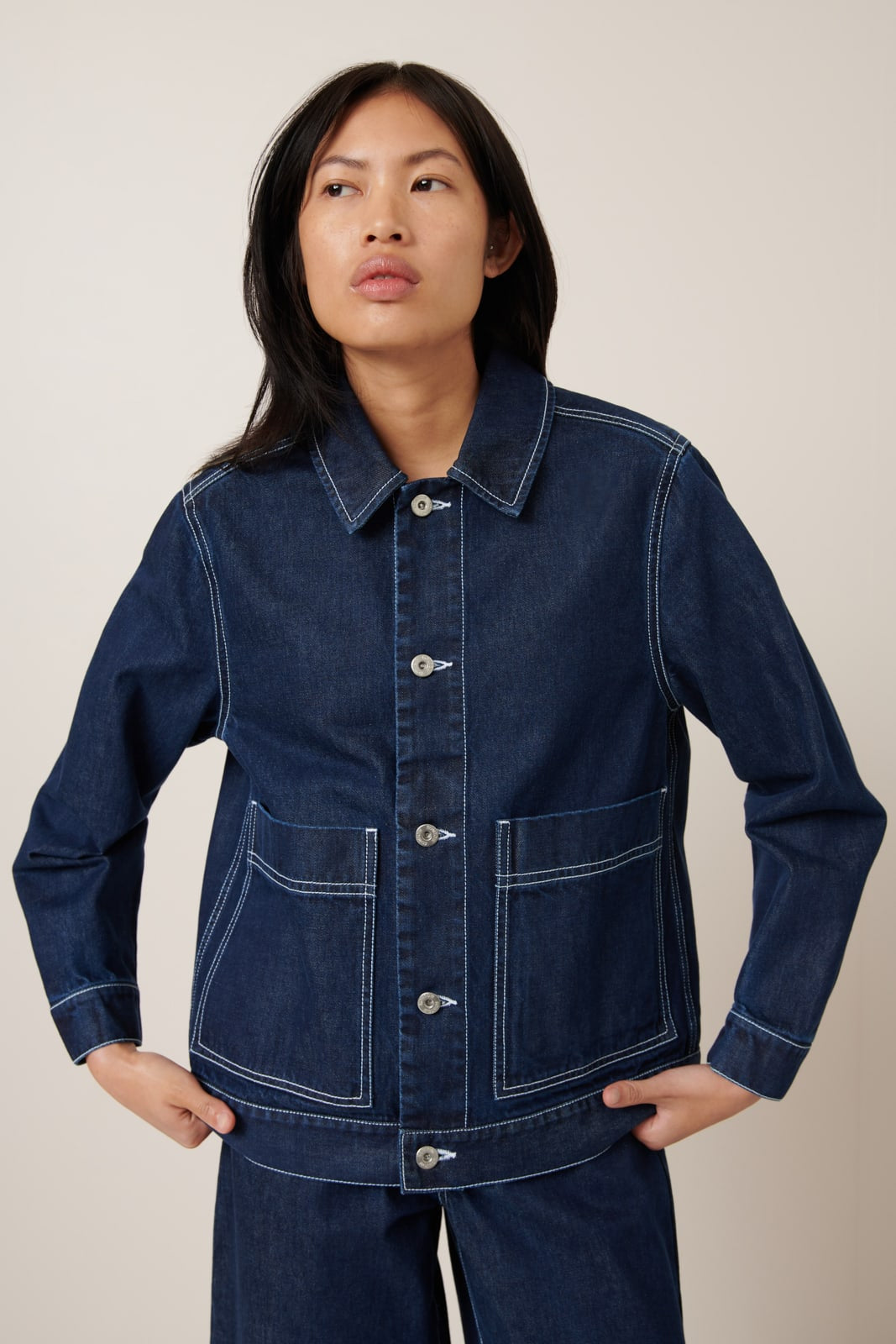 Kowtow - Worker Jacket- Indigo Denim