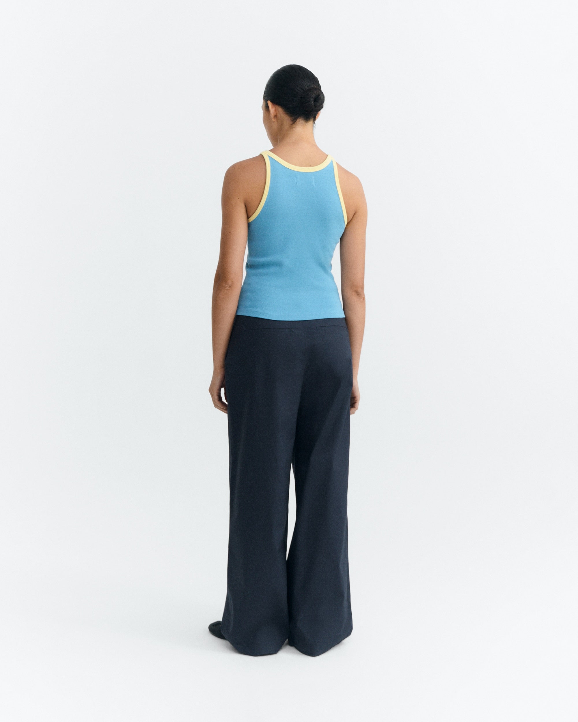 Thinking Mu - Harriet Top - Dark Dusk Contrast
