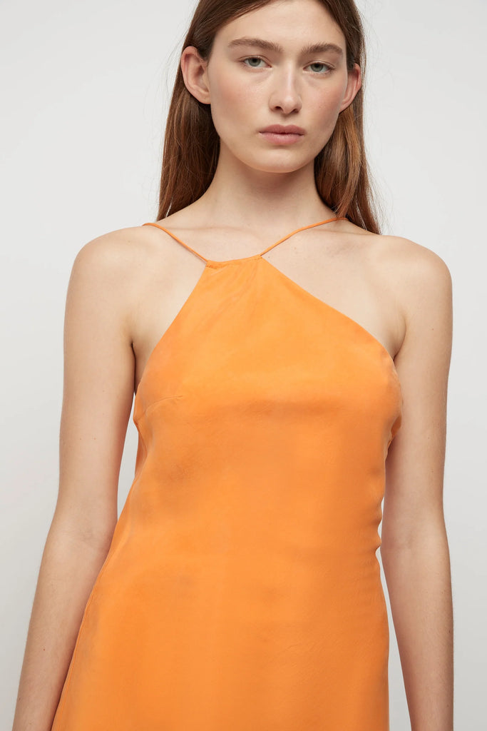 Friend of Audrey - Sabine Cupro Multi Tie Dress - Tangerine