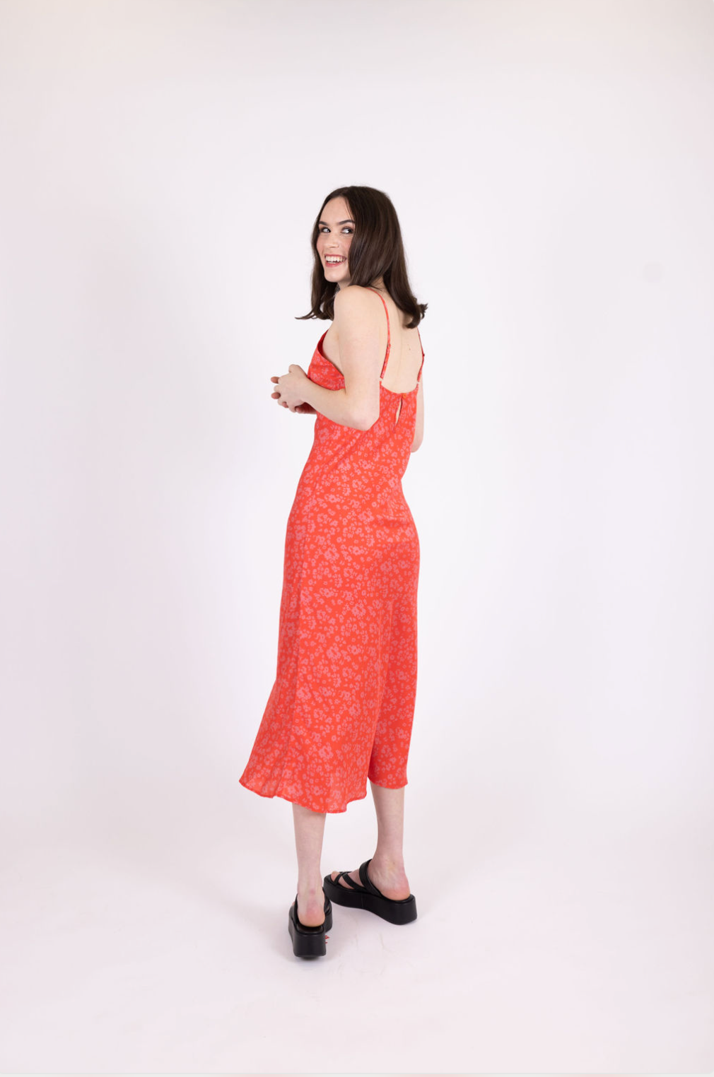 Mane - Lani Silk Dress - Fruit Punch