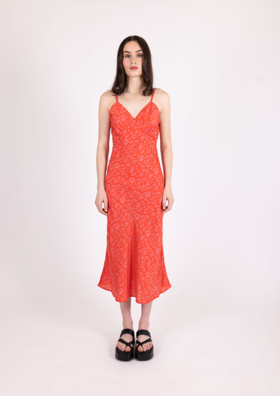 Mane - Lani Silk Dress - Fruit Punch