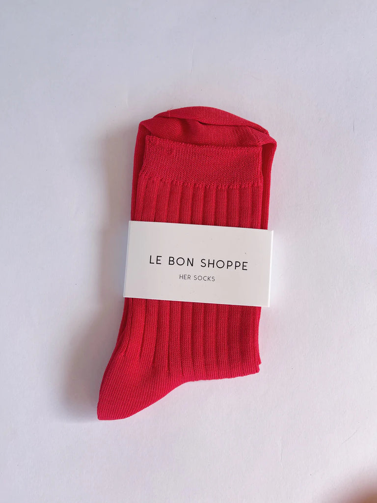 Le Bon Shoppe - Her Socks - Classic Red